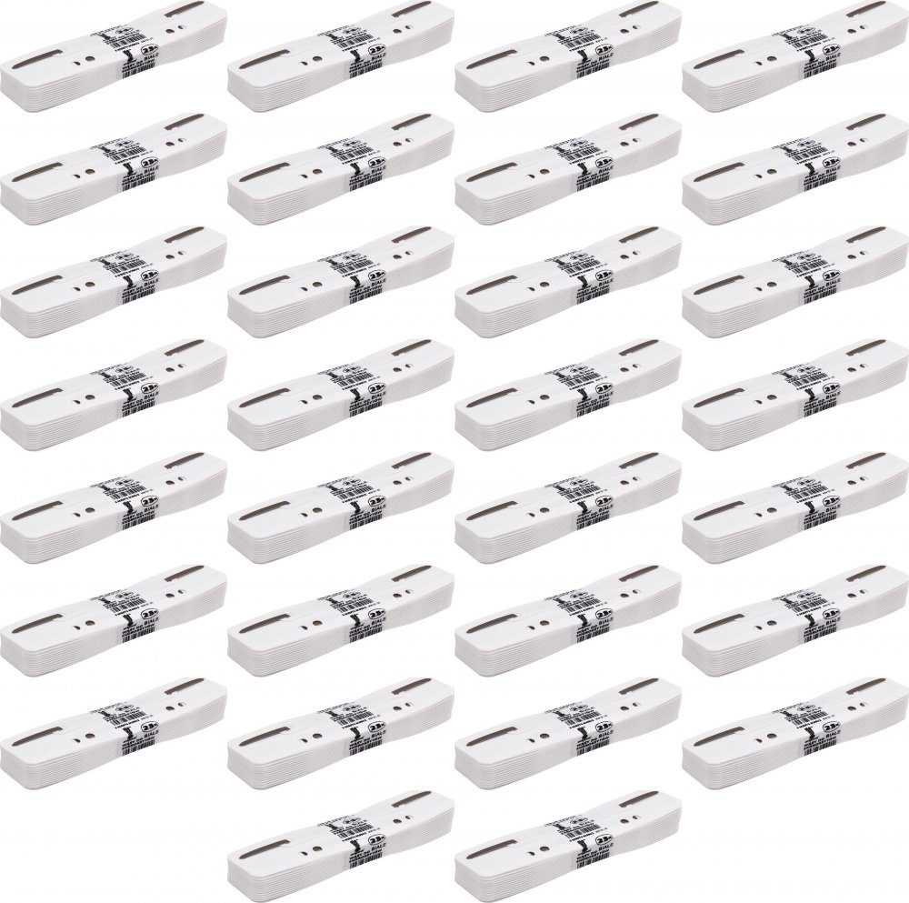 30x Wąsy skoroszytowe MemoBe, 25 sztuk, biały