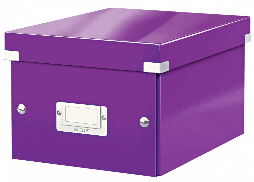 Pudełko do przechowywania Leitz Click&Store Wow, A5, fioletowy