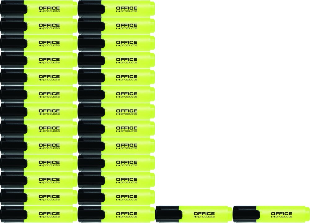 100x Zakreślacz Office Products, ścięta, żółty
