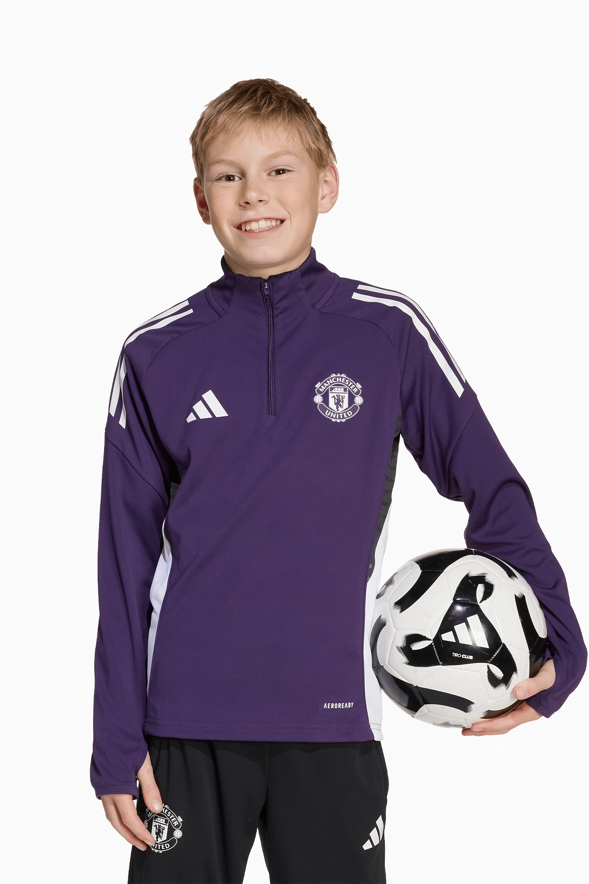 Bluza adidas Manchester United 25/26 Training Top Junior - Fioletowy