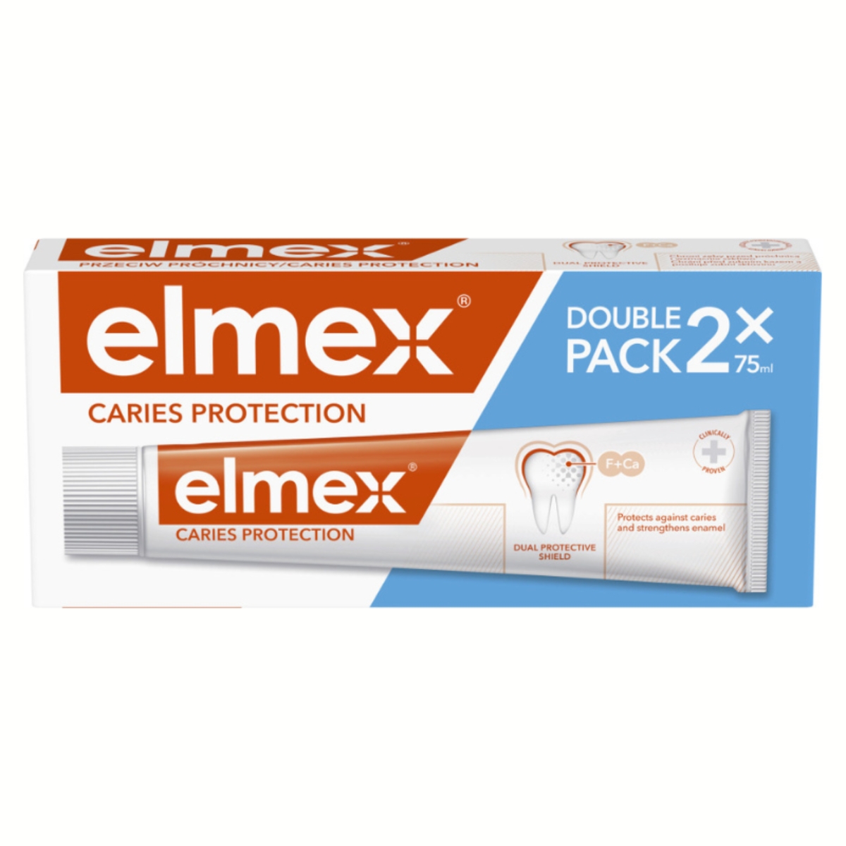 Elmex - pasta do zębów przeciw próchnicy, 2x75 ml