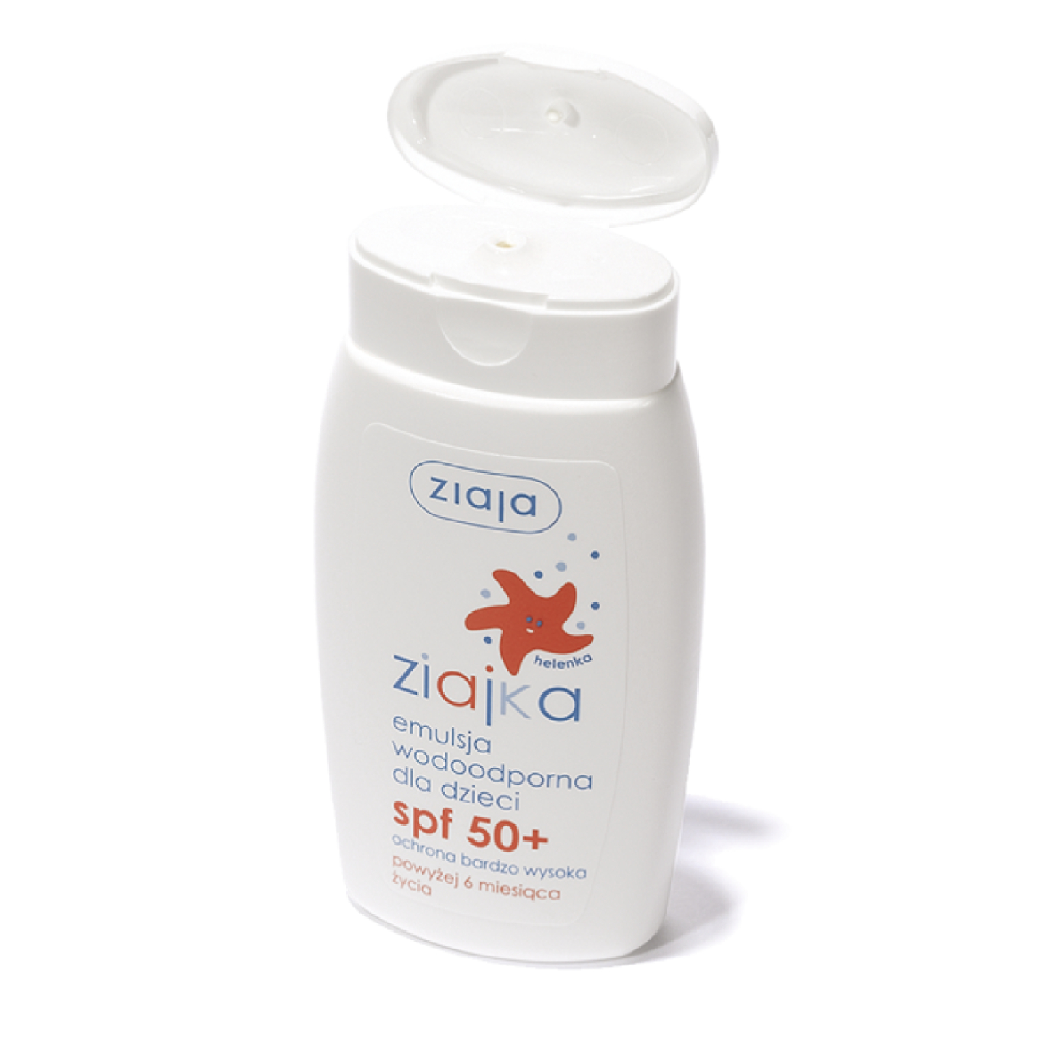 Ziajka - emulsja wodoodporna dla dzieci, spf 50+, 125 ml
