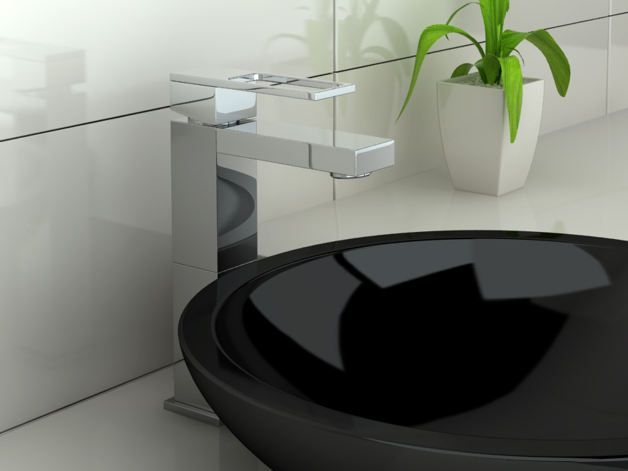 Kohlman Nexen bateria umywalkowa stojąca wysoka chrom QB170U