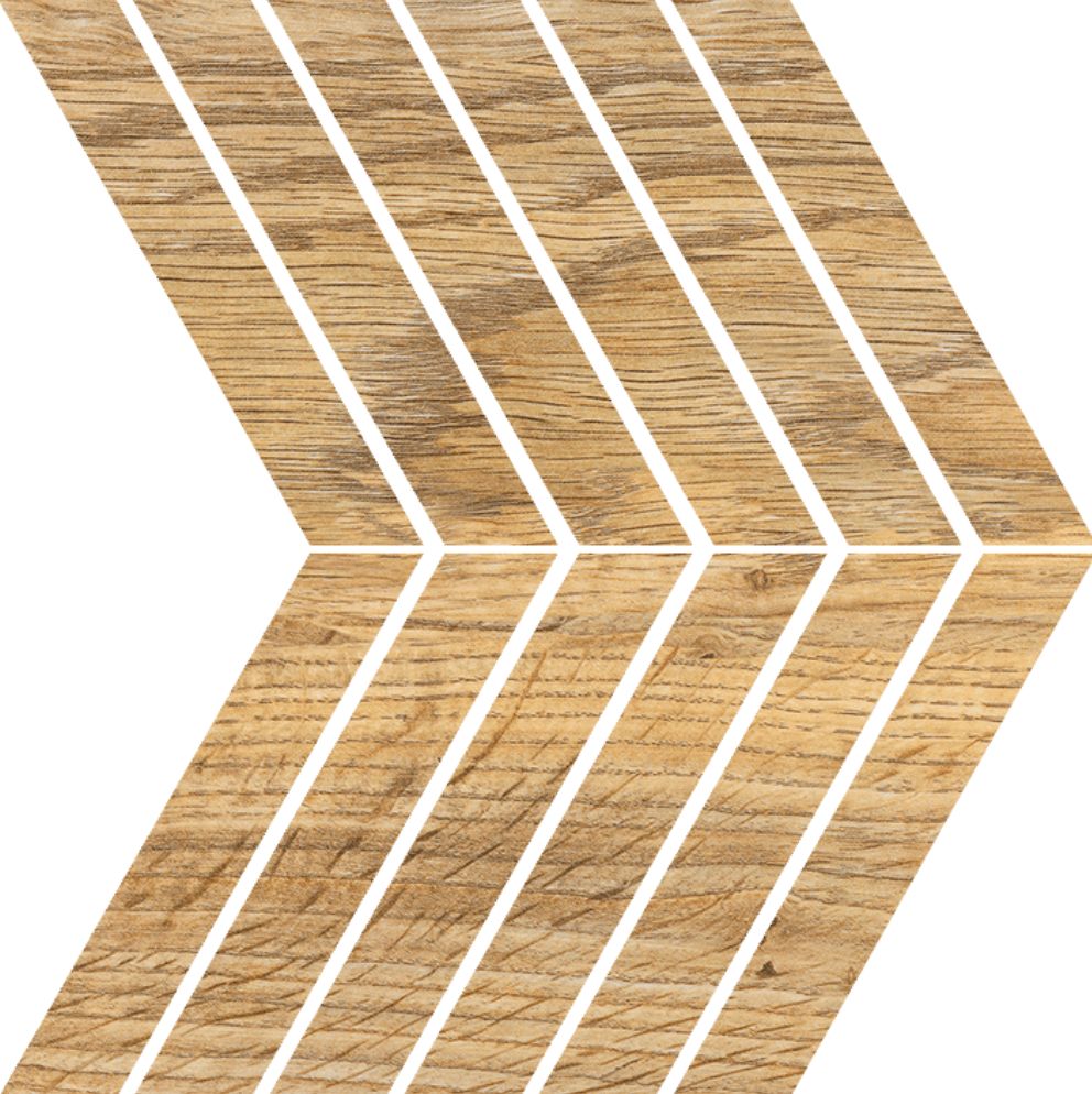 Ceramika Color Wood Essnce Natural mozaika ścienna 25x25 cm brązowy mat