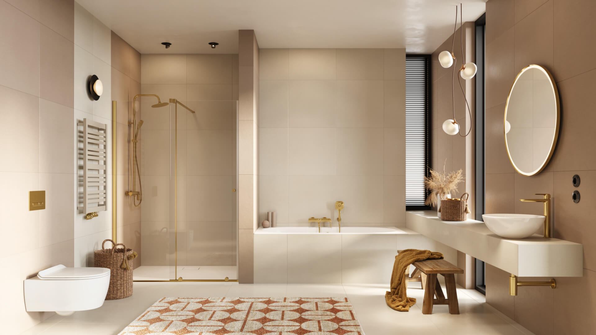 Excellent Conti grzejnik łazienkowy drabinkowy 89x50 cm biały GREX.CO89.WH - Wysyłka w 24h