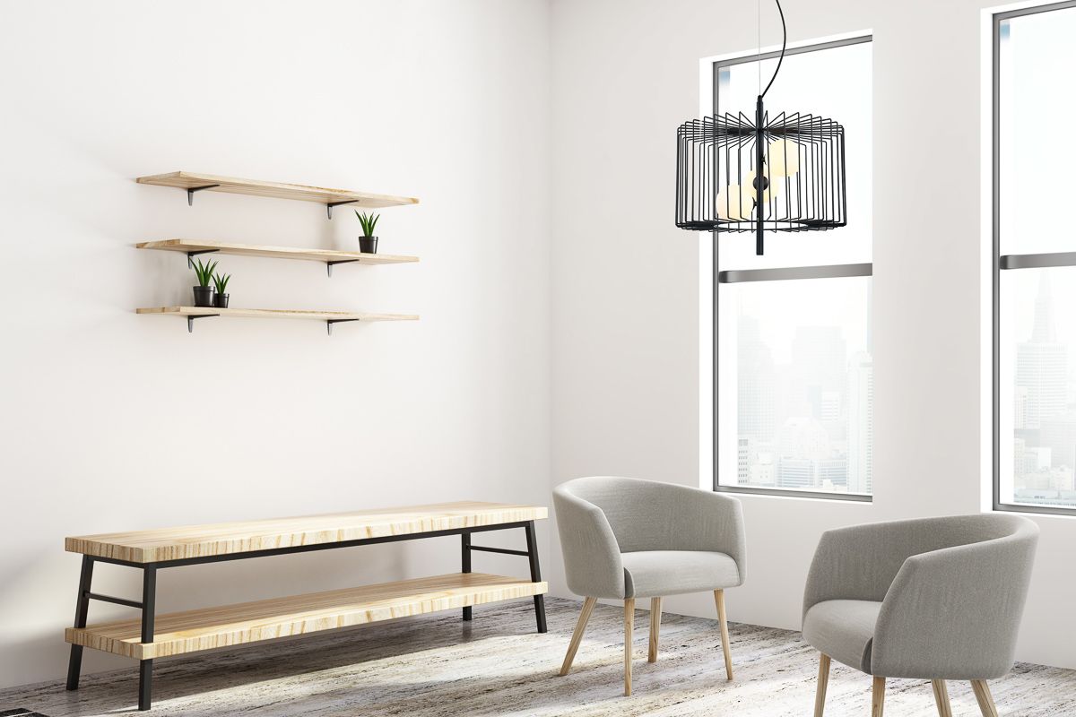 Italux Daren lampa wisząca 3x25 W czarna MDM-3937/3 BK