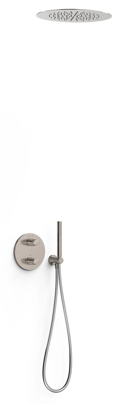Tres Therm-Box zestaw prysznicowy podtynkowy termostatyczny z deszczownicą stal 28125005AC