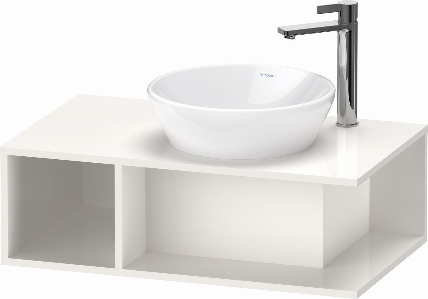 Duravit D-Neo szafka 80 cm podumywalkowa wisząca biały wysoki połysk DE493802222