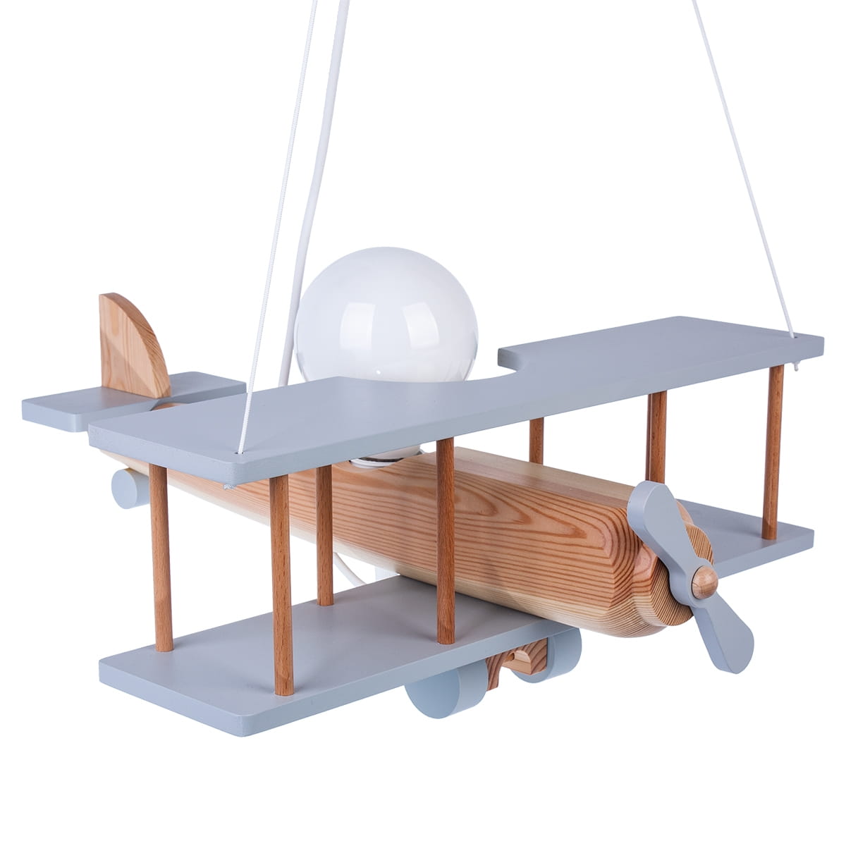 Hellux Lampa duża dziecięca sufitowa samolot