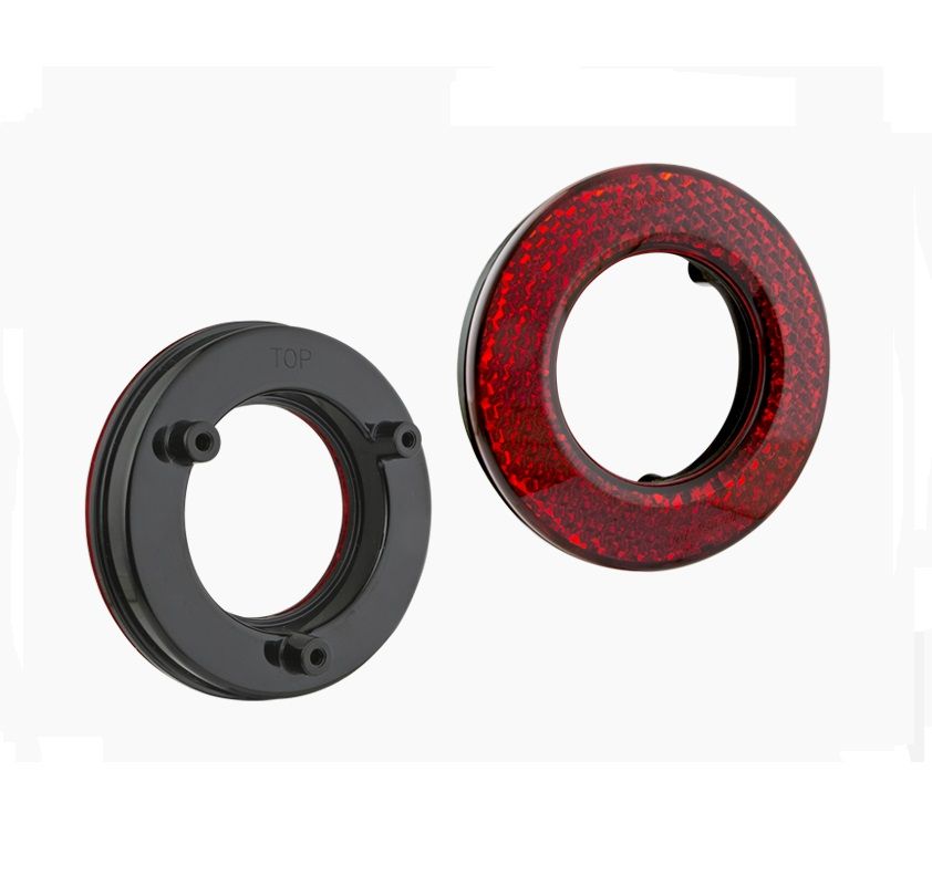 Lampa tylna odblaskowa czerwona fi98 LA3.23925 Wesem