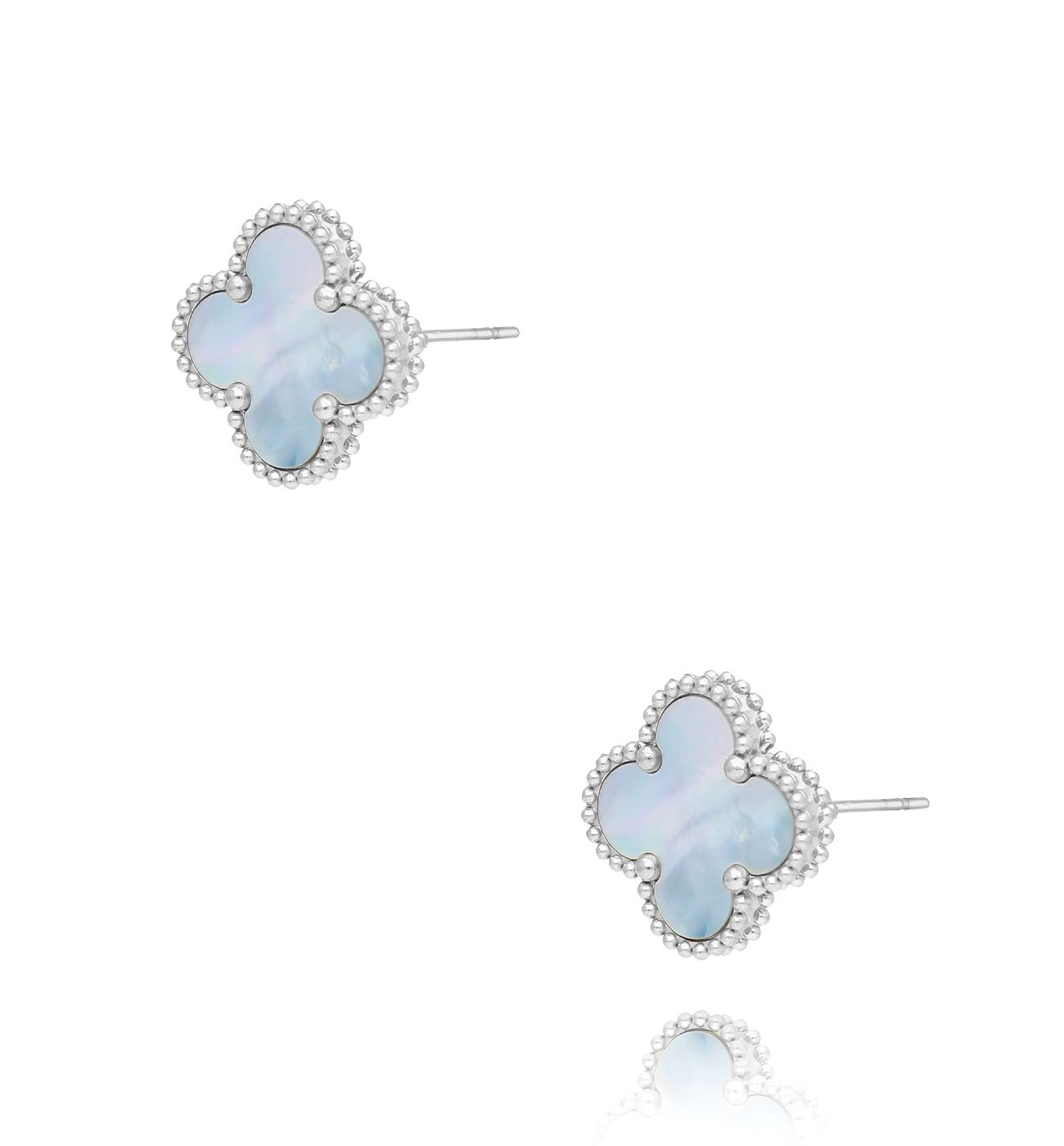 Kolczyki niebieskie koniczynki Clover KSY0160