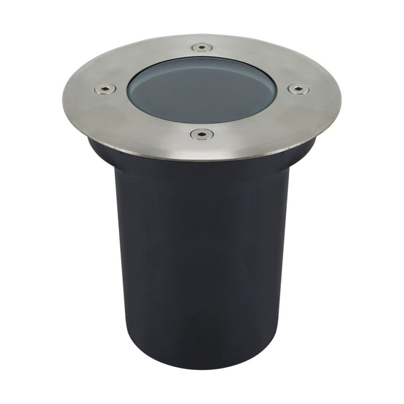 Lampa gruntowa najazdowa Struhm Samir matowy chrom 1 x GU10 x IP65 wym: 12,5 x 12 x 12 cm - 1 szt.