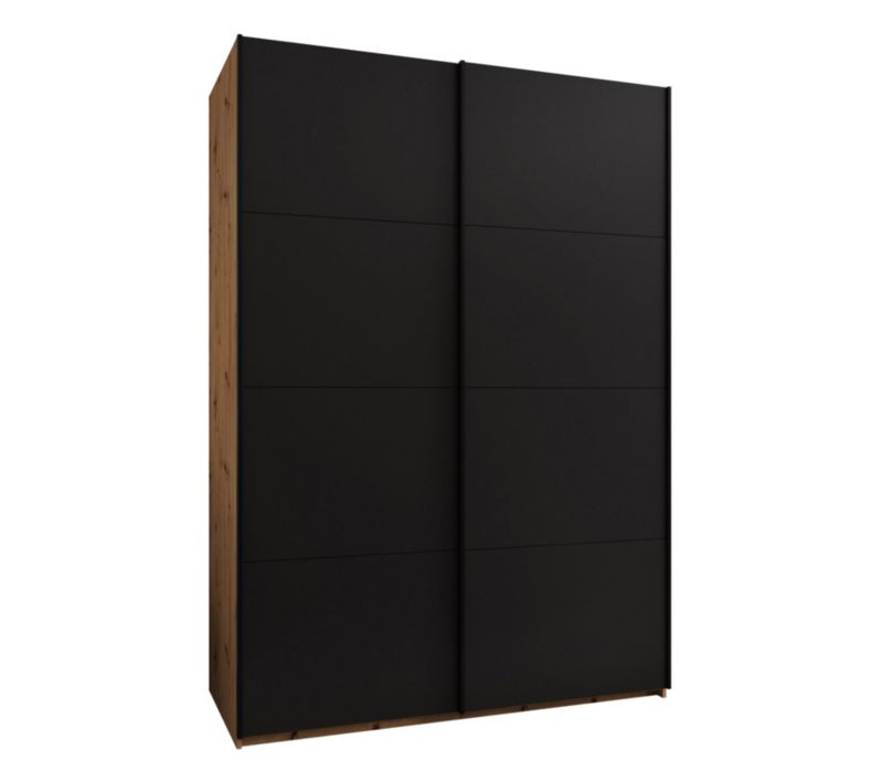 Szafa przesuwna Abiks LUX wysoka szer.170cm artisan/czarny/czarny 1szt.