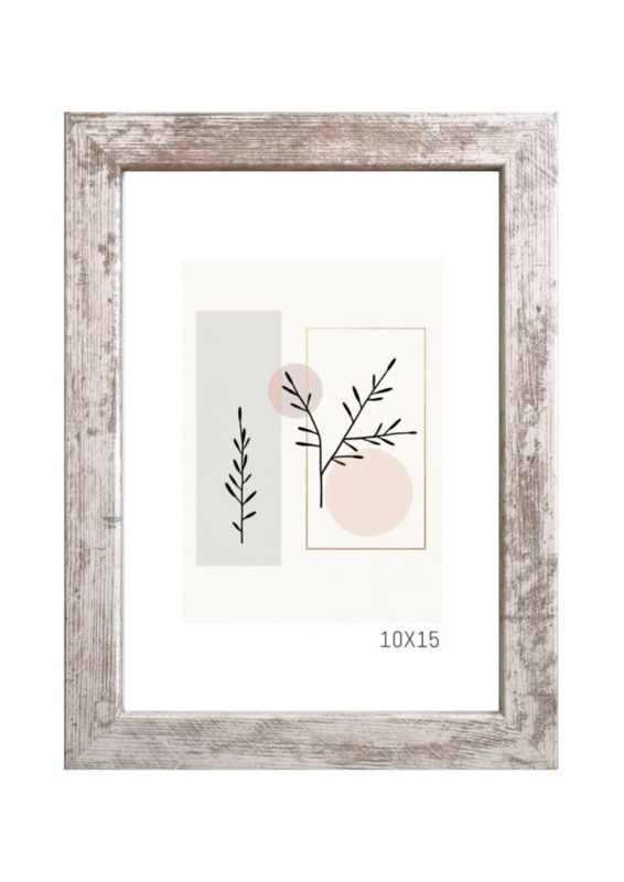 Ramka MDF BASIC na zdjęcie 21x29,7 cm bielona sosna 1 szt.