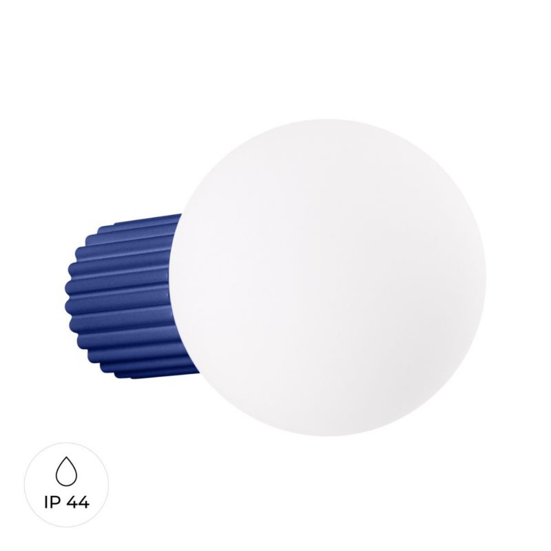 Kinkiet ścienny Sollux Lighting Halo ultramaryno-biały styl nowoczesny 1 x G9 x IP44 wym: 12 x 12 x 17 cm - 1 szt.