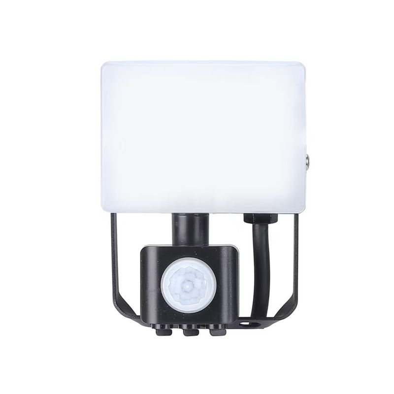 Naświetlacz LED z czujnikiem ruchu Eko-Light biało-czarny LED 10W 5000K 950lm IP44 wym: 12,3 x 19,1 x 5,7 cm - 1 szt.