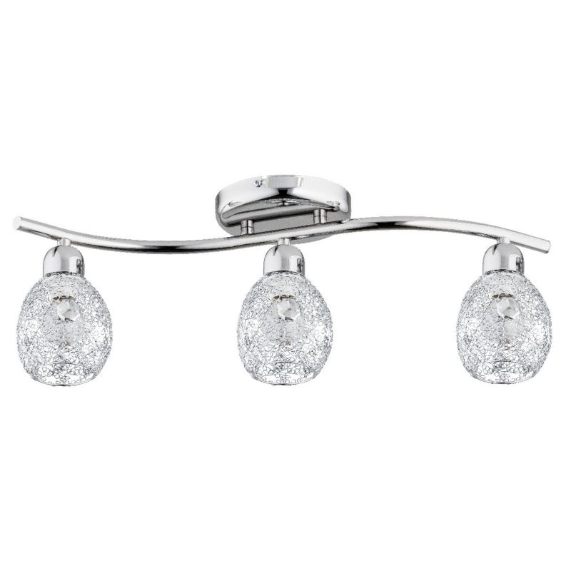 Lampa sufitowa wisząca Alfa Koszyczki 3131 chromowana przezroczysty nowoczesna 3xE14 x 10W 1 szt.