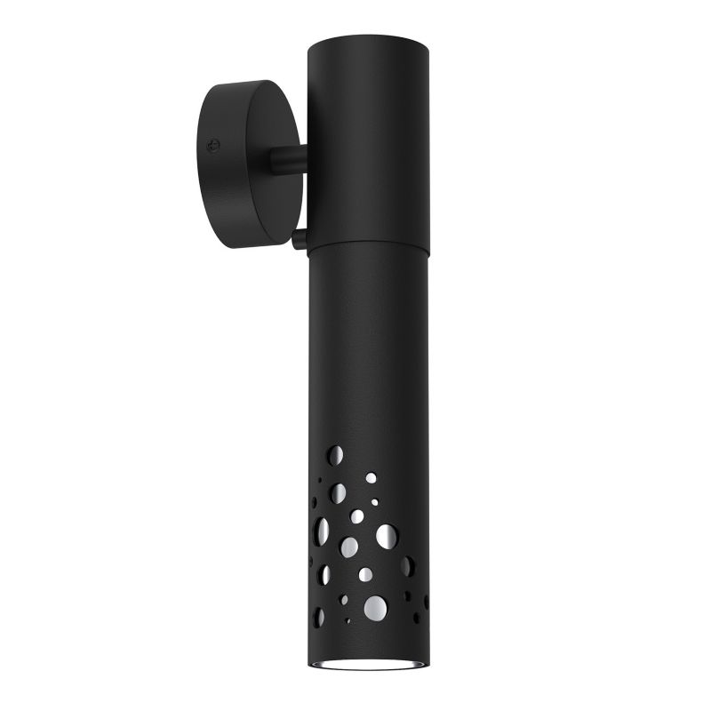 Kinkiet ścienny Luminex Altro Buble czarny mat-chromowany styl nowoczesny 1 x GU10 x 8W IP20 wym: 30 x 8 x 10,5 cm - 1 szt.