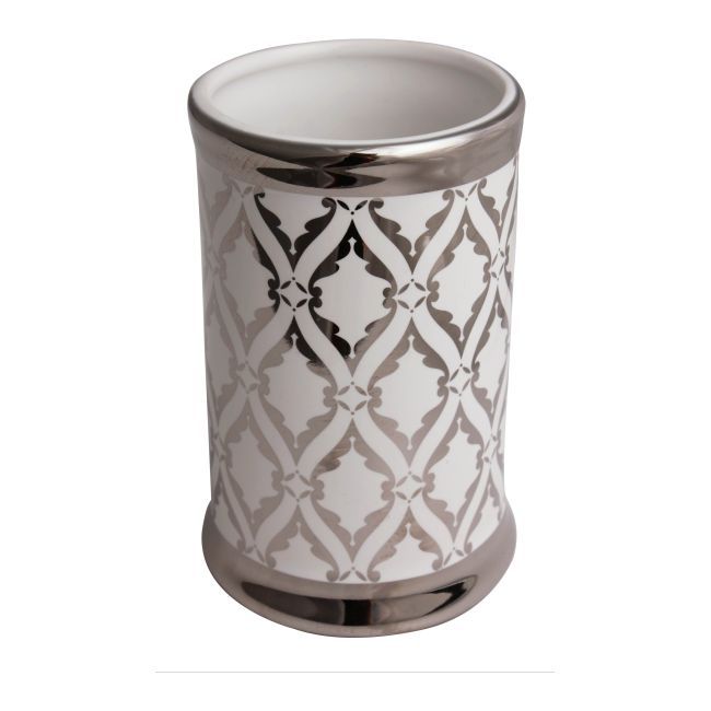 Kubek łazienkowy Glaze srebrny