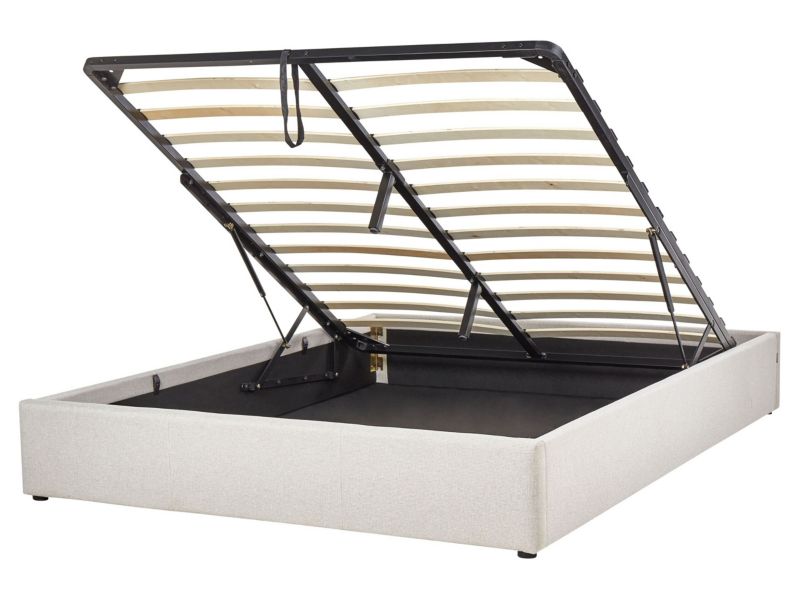 Łóżko Dinan 160 x 200 cm Jasnobeżowy 1 szt.