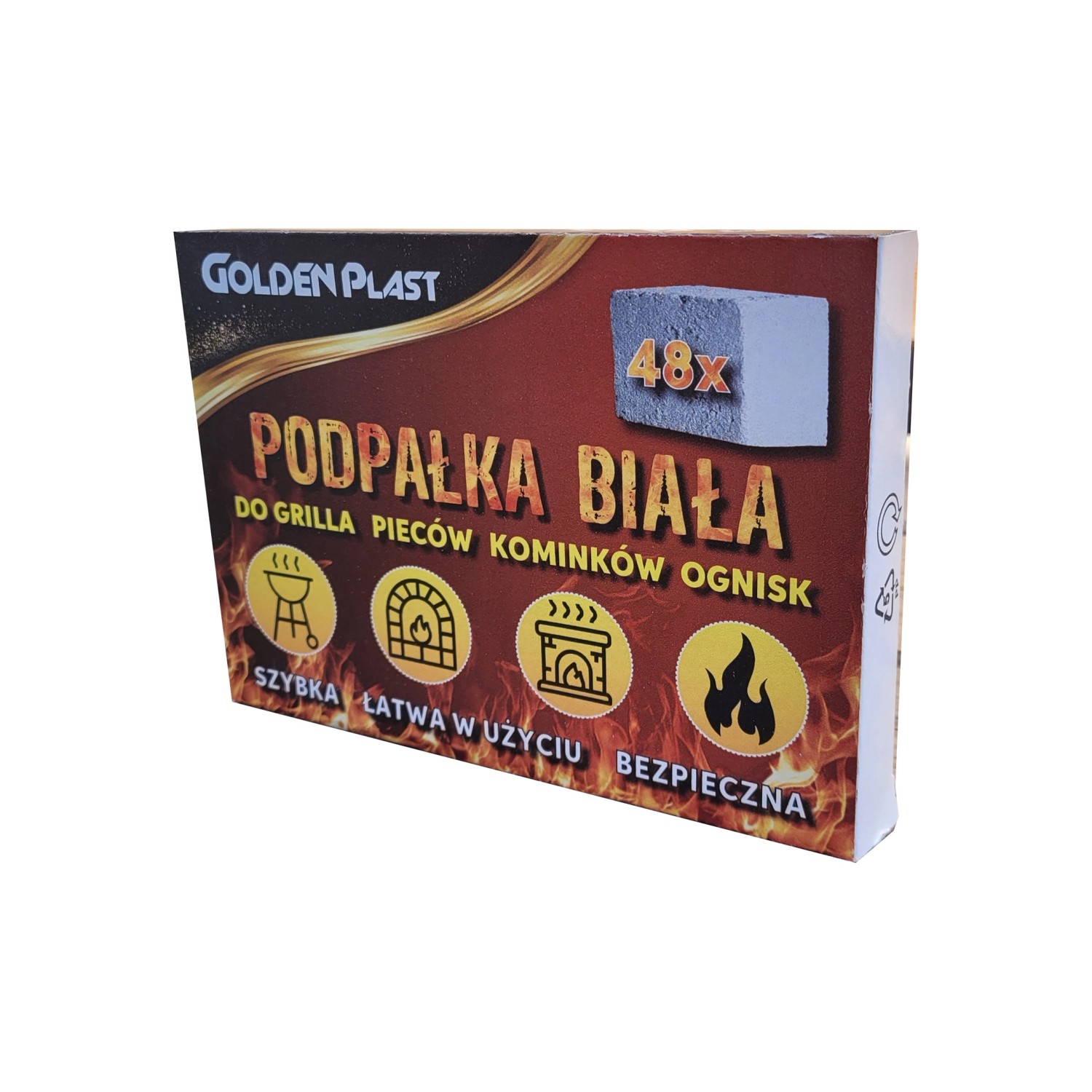 Podpałka biała 48 kostek