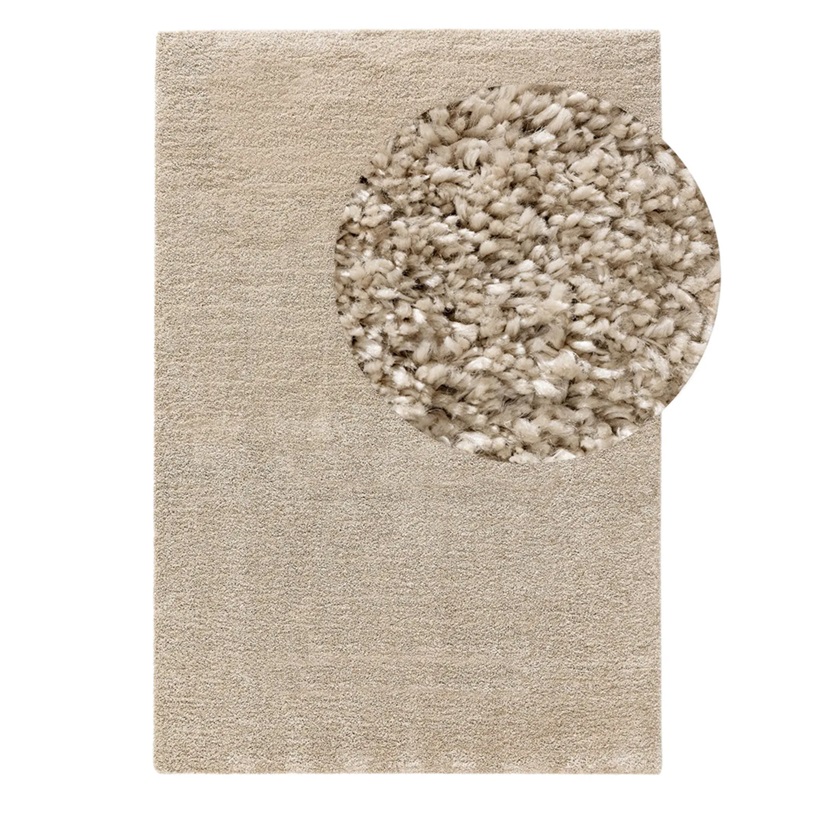 Dywan shaggy nadający się do prania Sera beżowy BEN - 200x290