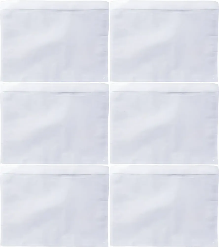 6x Foliopaki kurierskie Emerson, C6, bez nadruku, 100 sztuk, transparentny