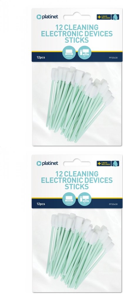 2x Zestaw czyszczący do klawiatury Platinet, patyczki + płyn