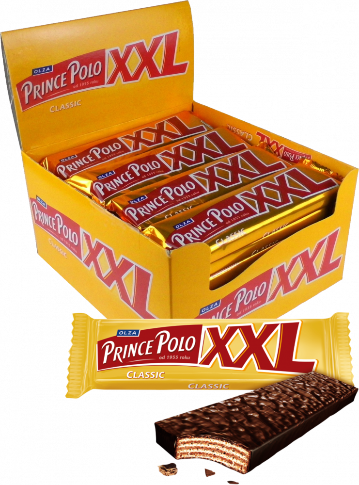 28x Wafel Prince Polo Classic XXL, kakaowy, 45g
