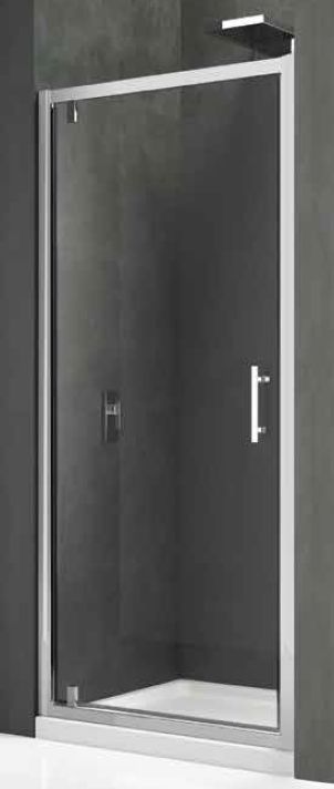 Novellini Kali G drzwi prysznicowe 76 cm srebrny/szkło przezroczyste KALIG76-1B