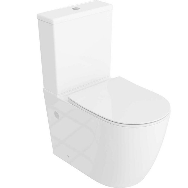 LAVITA Kompakt WC RUNSON 2.0 wirowy z deską duroplastową biały