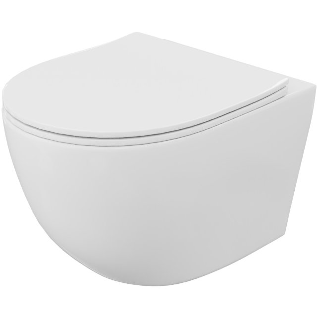 LAVITA Miska WC podwieszana CLIPER 2.0 wirowa z deską duroplastową bi