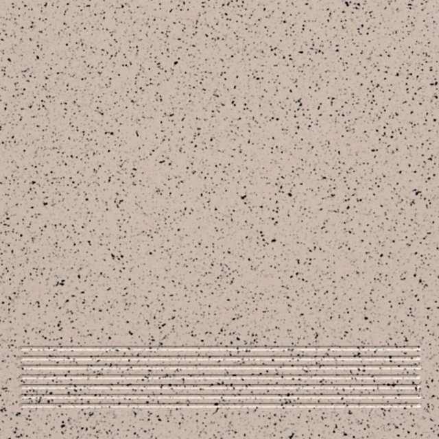 Gres techniczny stopnica MONT BLANC beige-black mat 30x30 gat. I