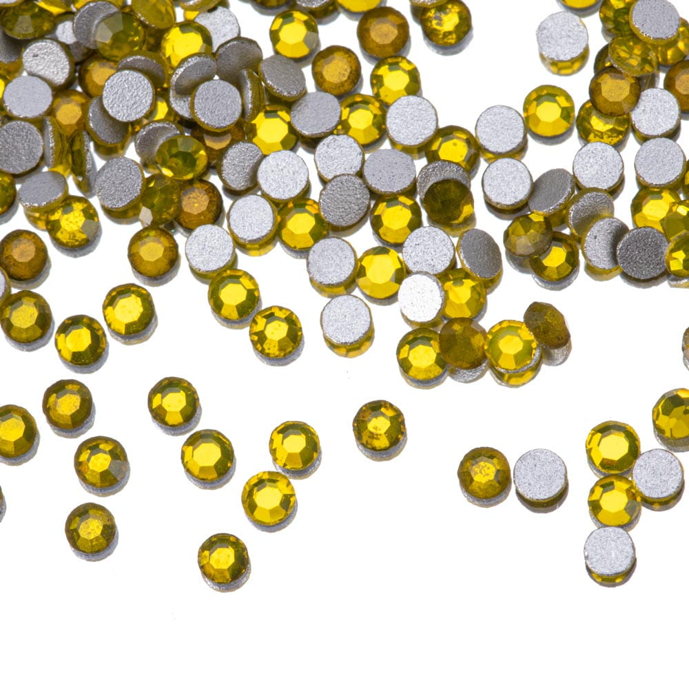 Cyrkonie do paznokci szklane SS3 Citrine ok.50 szt