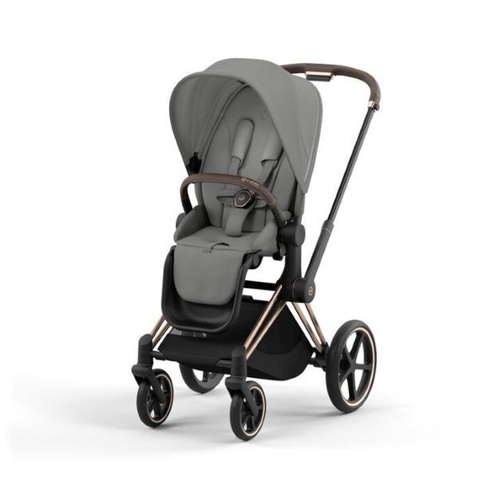 Cybex Priam 4.0 - wózek spacerowy-Mirage Grey-Matt Black