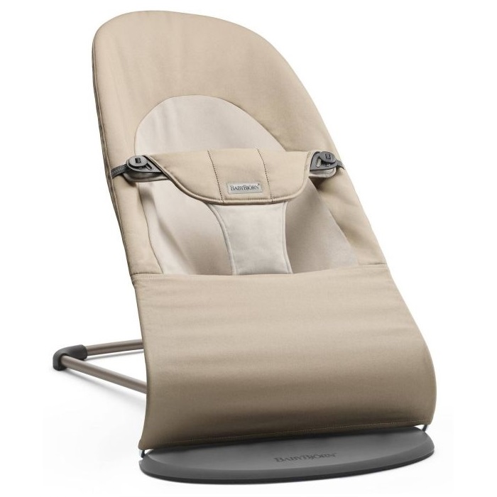BabyBjorn Leżaczek Balance Soft-Woven Khaki Beżowy