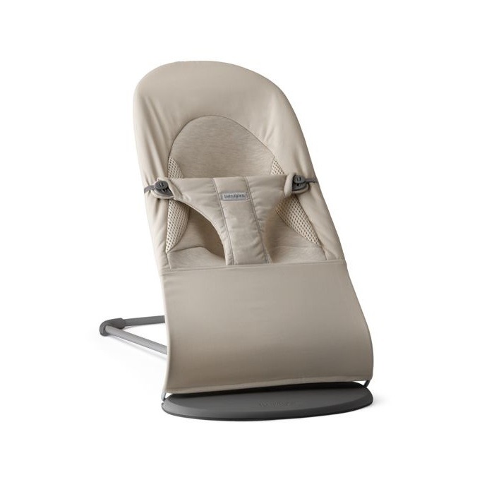 BabyBjorn Leżaczek Balance Soft-Woven/Jersey Tri Fabric Piaskowoszary