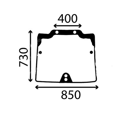 Szyba przednia New Holland T4000 CASE JXN 47127547 CNH