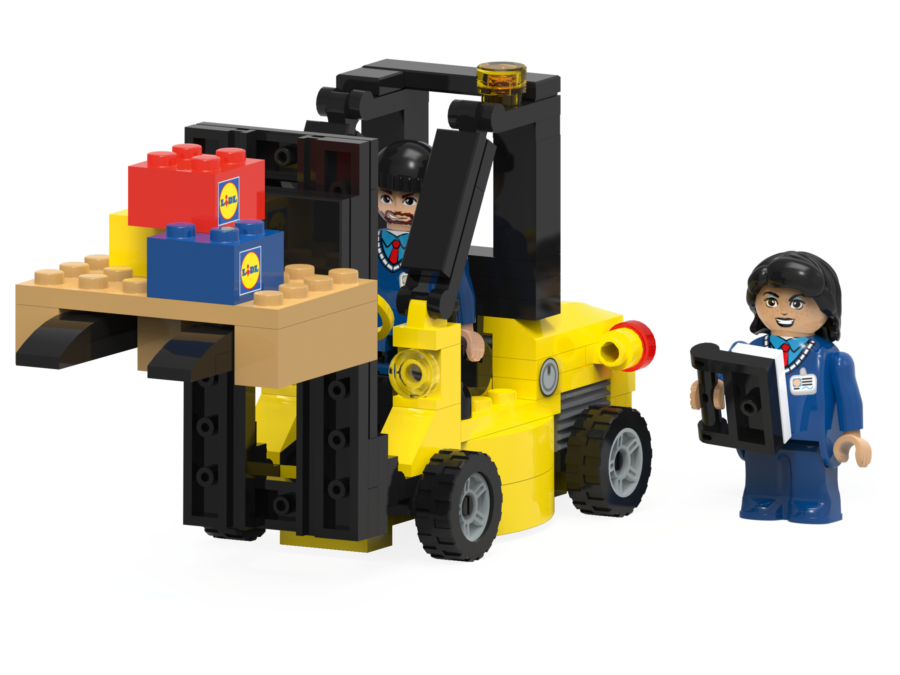 lupilu Wodosamolot badawczy / Wóz strażacki / Robot badawczy / Radiowóz / Wózek widłowy Wózek widłowy Lidl