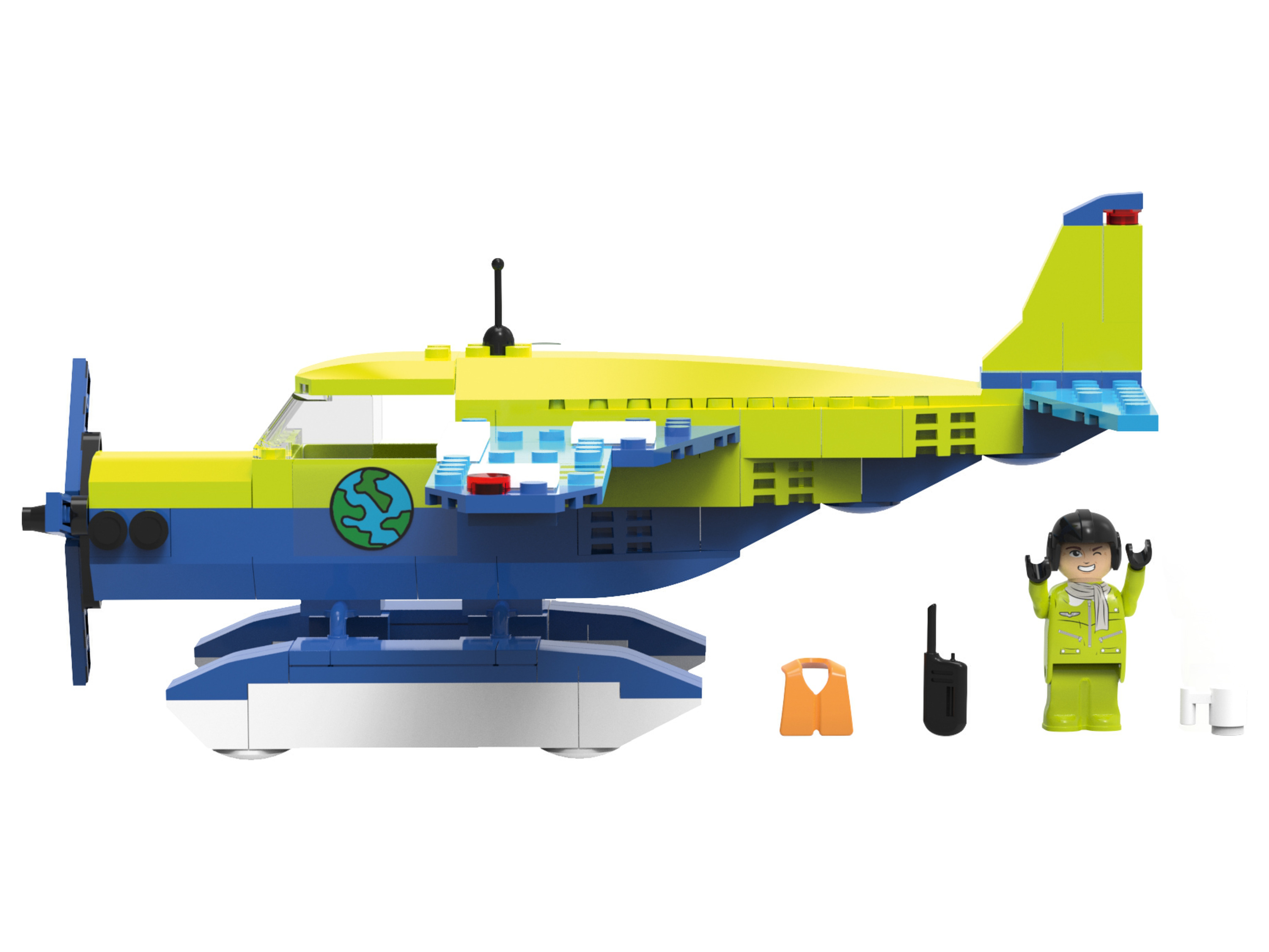 lupilu Wodosamolot badawczy / Wóz strażacki / Robot badawczy / Radiowóz / Wózek widłowy Samolot