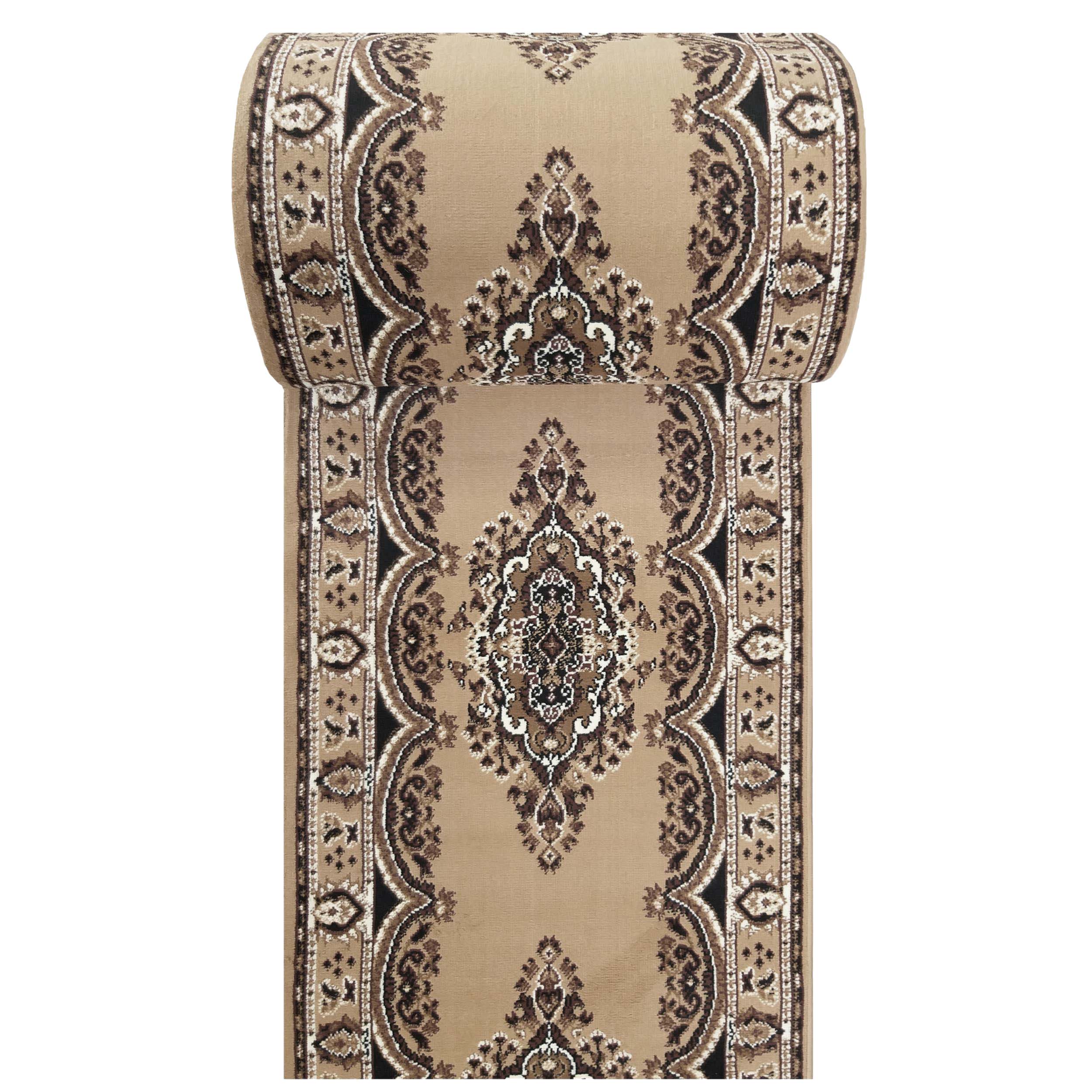 Chodniki dywanowe na metry Alfa 06 brązowy 90 cm