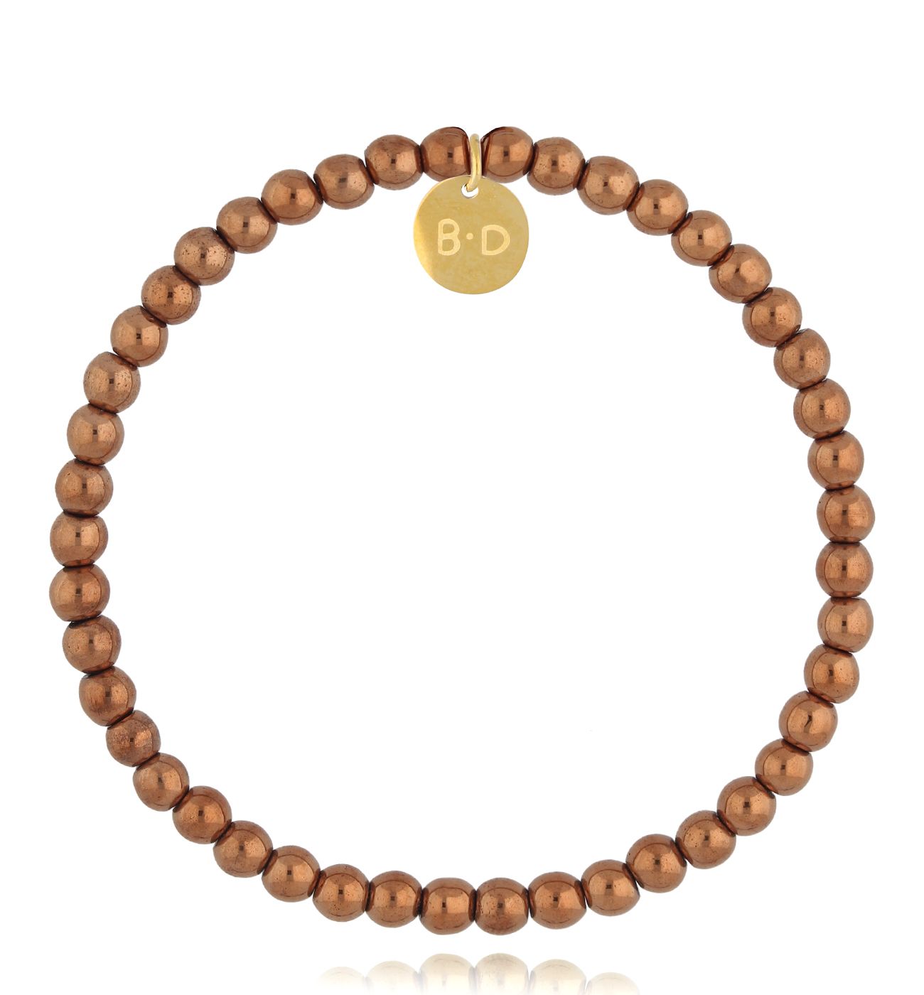 Bransoletka z brązowymi hematytami damska Fane BTW2527