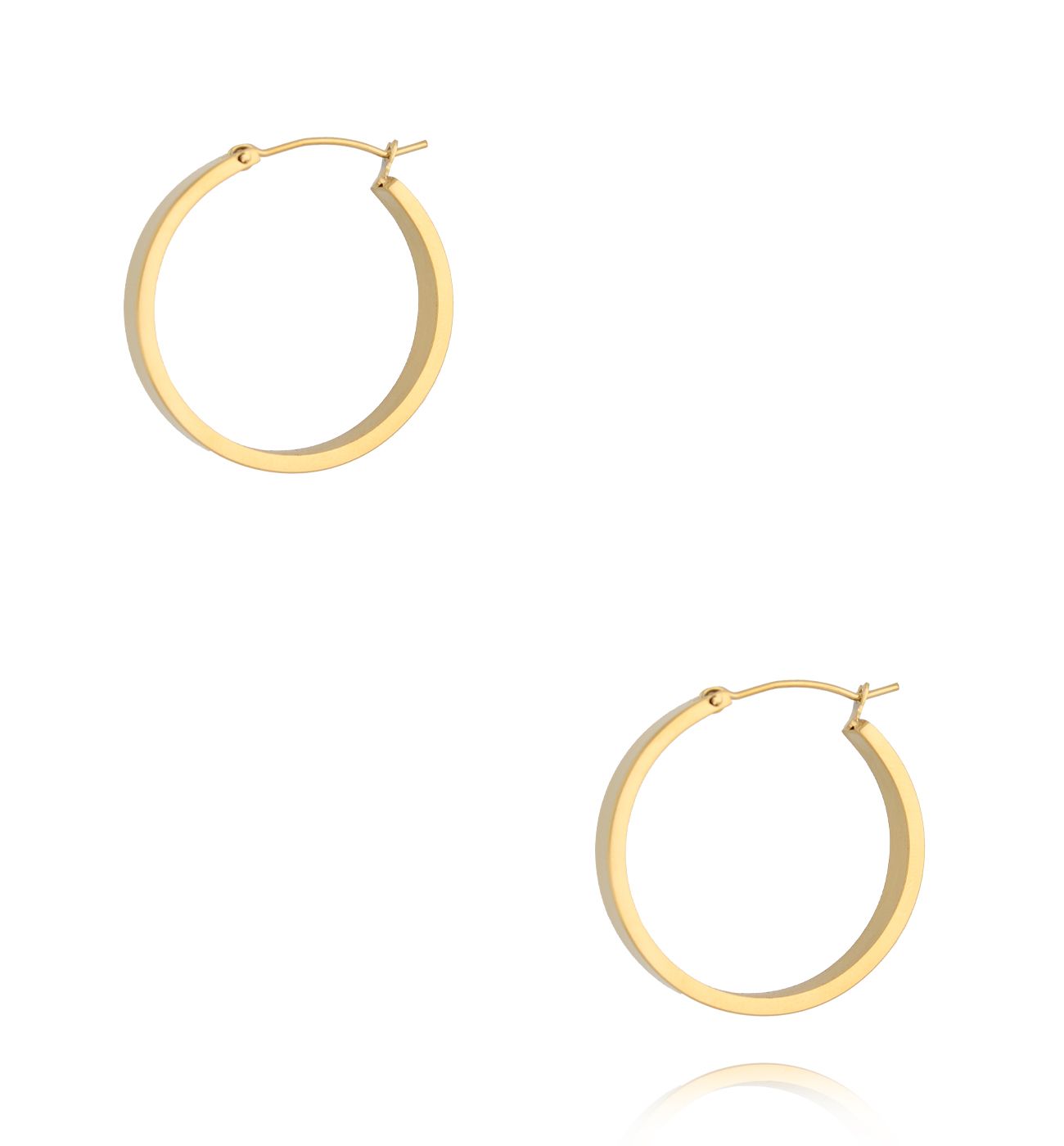 Kolczyki złote duże koła KSY0445