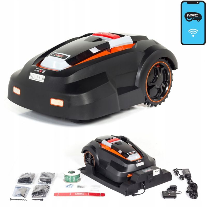 Robot koszący NAC RLM1500G2-APP-NG 1500 m² z Wi-Fi i aplikacją 1 szt.