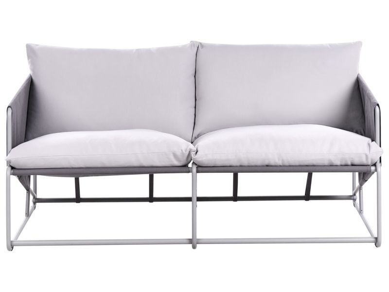 Sofa ogrodowa dla 2 osób Ponte Metal Szary 1 szt.