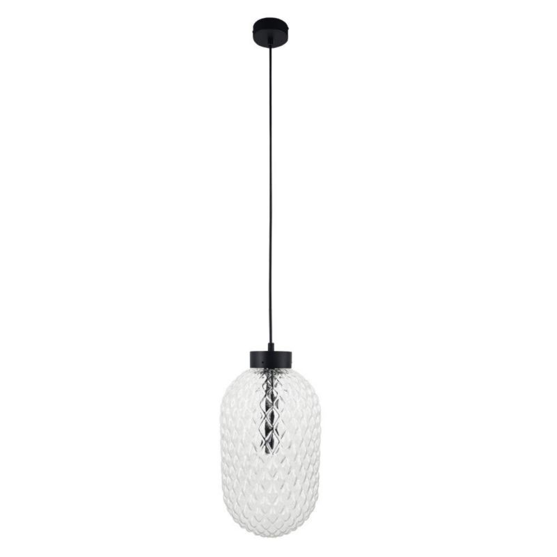 Lampa wisząca Shilo Tanpo czarno-przezroczysty wym: 183 x 20 x 20 cm 1xG9 x 2.5W 1 szt.
