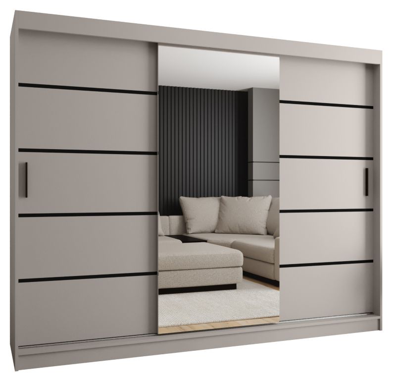 Szafa przesuwna Abiks RUBINO V2 250 kaszmir 1szt.