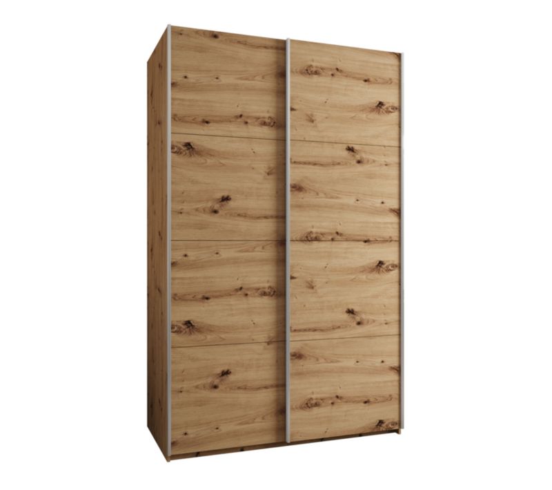 Szafa przesuwna Abiks LUX wysoka szer.150cm artisan/artisan/srebrny 1szt.