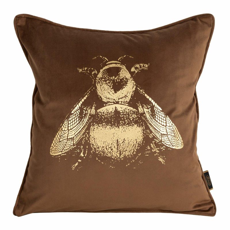 Poszewka Blink Eurofirany dekoracyjna na poduszkę 45x45 cm brązowa 1 szt.