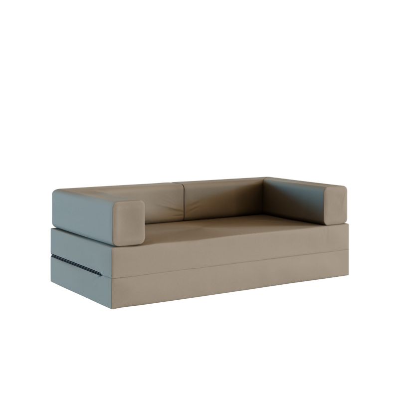 Sofa kanapa rozkładana FDM GARDEN FLIP kremowa 200 cm materiał nieprzemakalny idealny do ogródu lub na taras 1 szt.